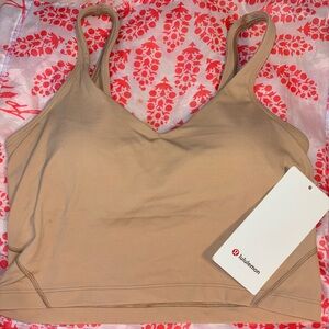 lululemon athletica Tan Sports Bra Seamless Comfort
